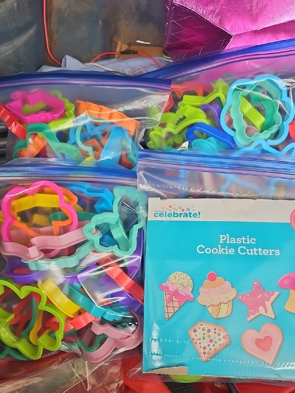 Colorful Plastic Cookie Cutters - Assorted Shapes